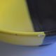 Bicolour ceramic cup in black and yellow signed Luc Vallauris 1950