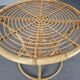 Czechoslovak Midcentury Rattan and Bamboo Side Table, 1960s