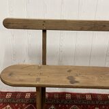 Bench with backrest