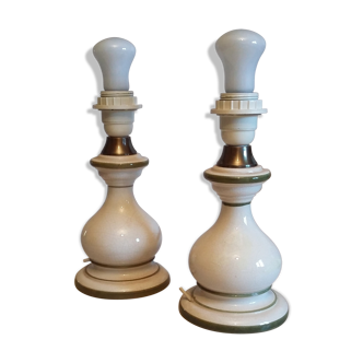 Ceramic table lamp feet