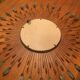 Mirror Sun beads & feathers metal, 1950 - 75x75cm