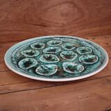 Very large vintage oyster serving dish niderviller france