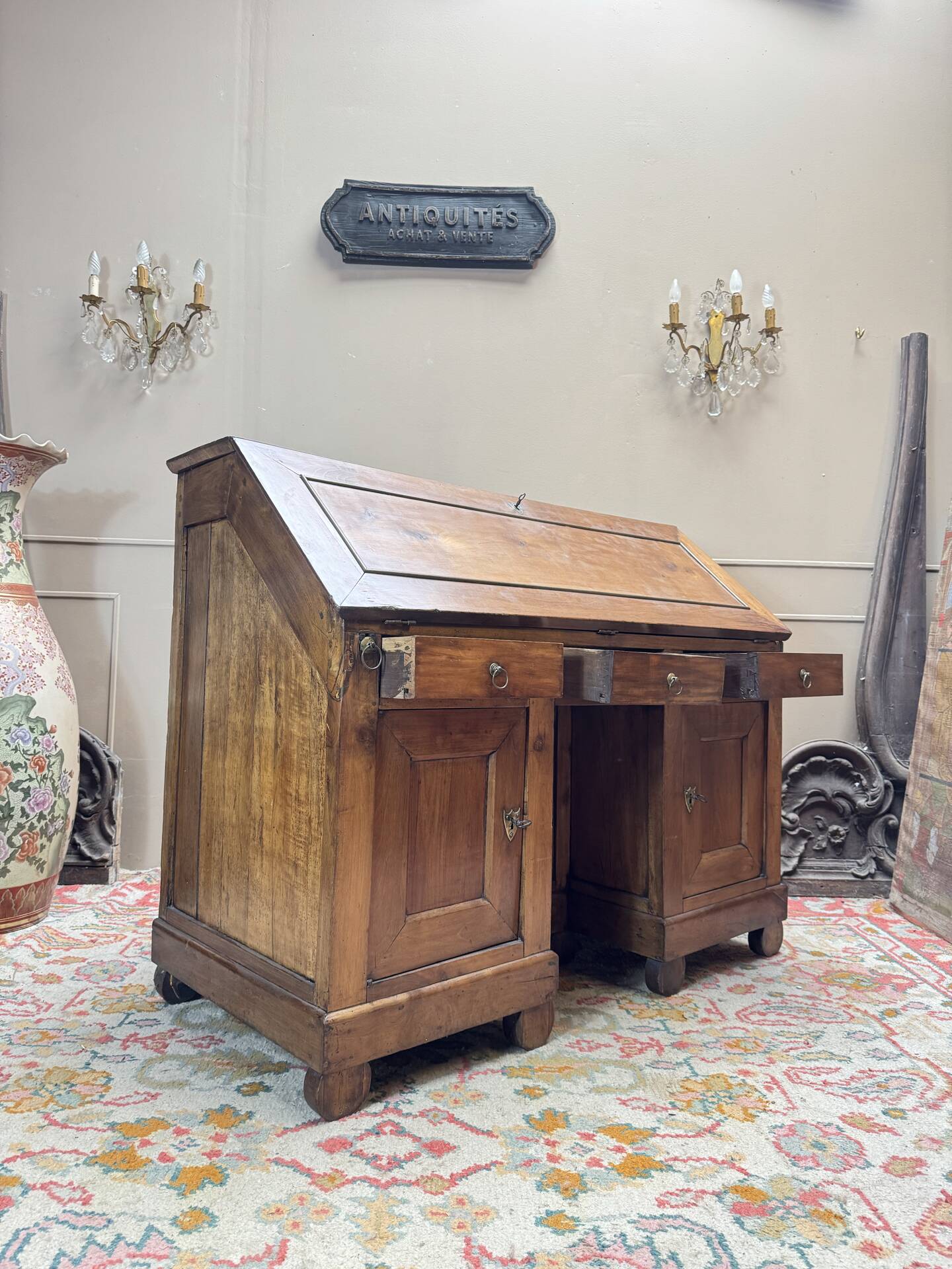 DIRECTORY PERIOD WALNUT SLOPING DESK 18TH CENTURY