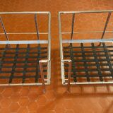 Pair of armchairs LC2 Perriand Jeanneret Le Cobusier Cassina edition