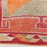 3x12 Turkish Runner Faded Pink & Grey Turkish Wool Runner Rug, 96x352Cm