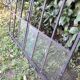Industrial arched metal window L128xH114 19th century glass roof 2 leaves