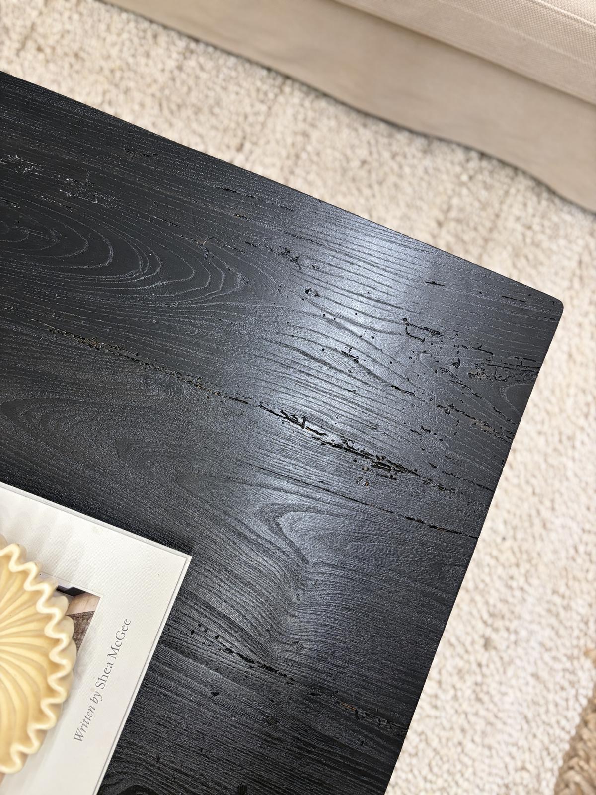 Black elm coffee table