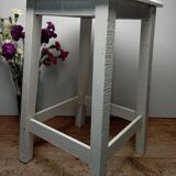 Vintage white wooden stool
