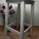 Tabouret en bois blanc vintage