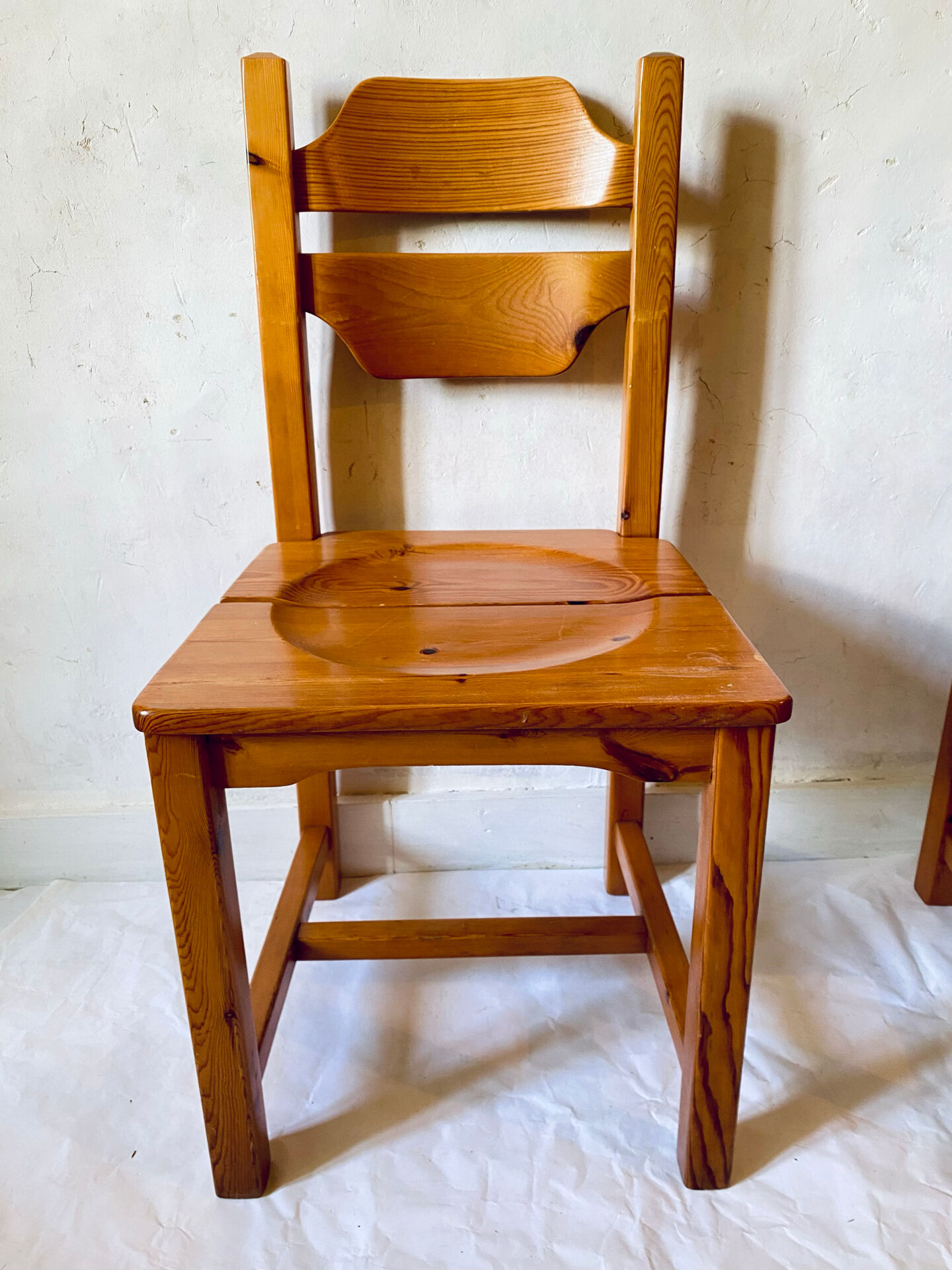 Brutalist chair pair