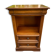High bedside table, wooden accent table in Louis Philippe style.