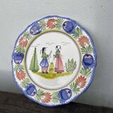 Quimper Breton decorative plate