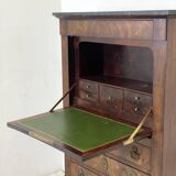 19th century mahogany and mahogany veneer secretary