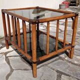 table d'appoint en rotin