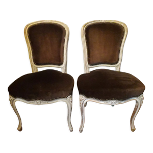 Paire de fauteuils style