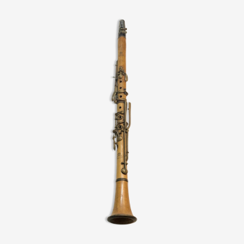 Ancient clarinet in boxwood Dupeyrat.  Allemans French manufacture 1910
