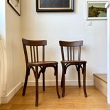 2 Baumann bistro chairs in dark wood