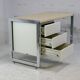 Bureau "space age". Acier laqué, acier chromé. France, circa 1970