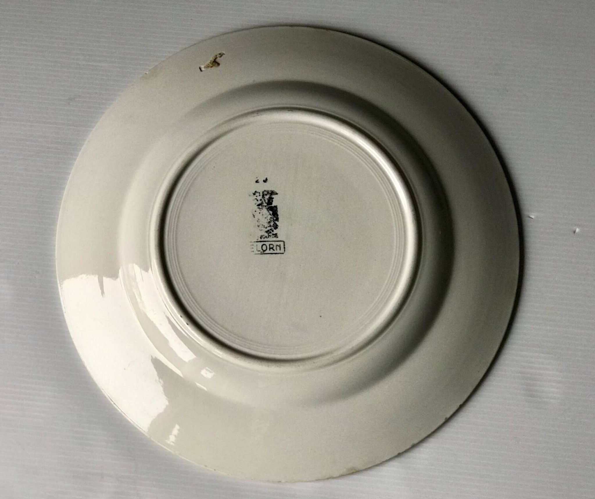 Round serving dish Digoin Sarreguemines model Elorn