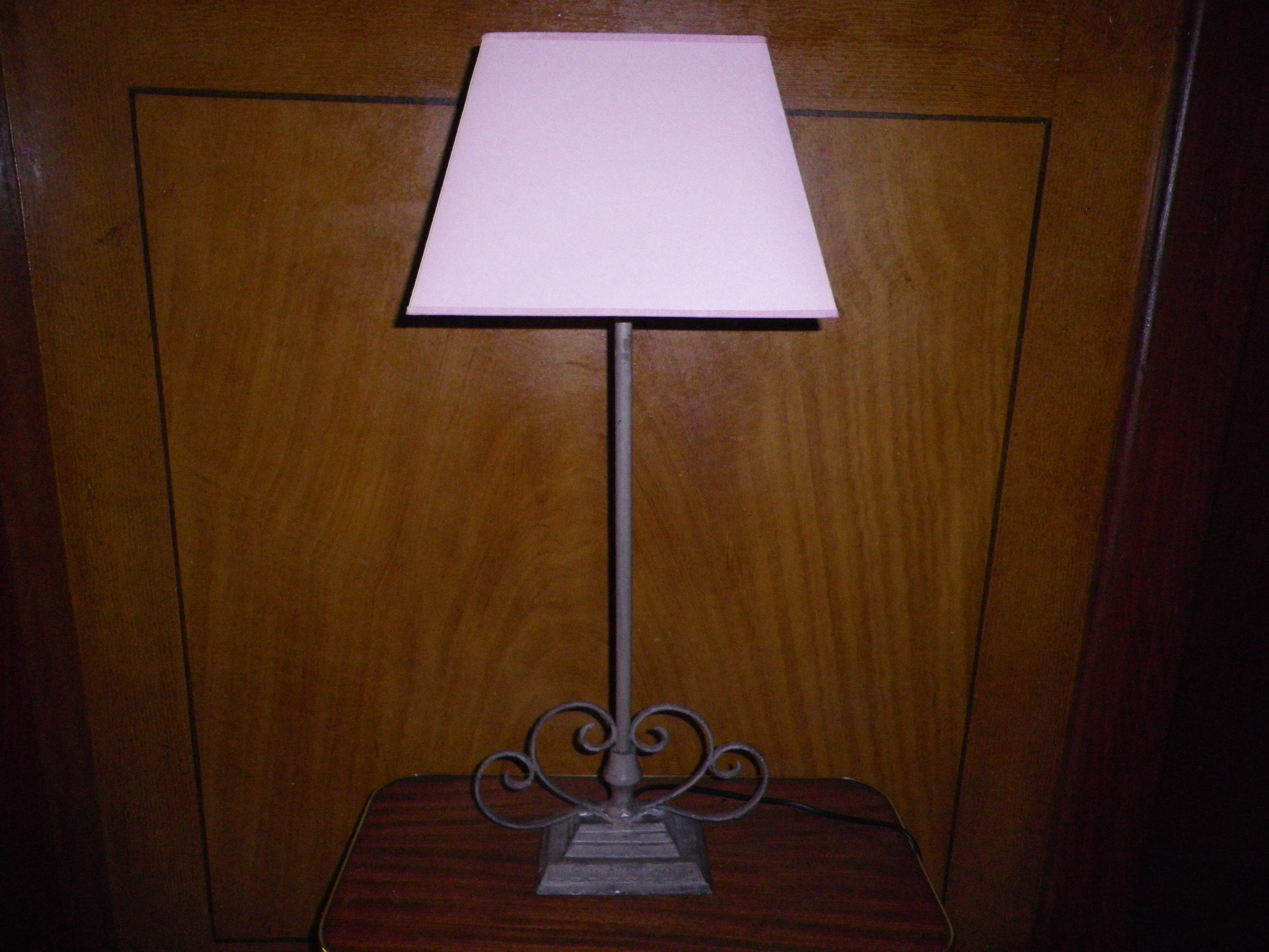 Show lamp/burau to lay in wrought iron - 70s
