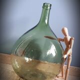 Demi-john 10L round light green sling neck