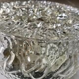 Vintage molded glass ceiling lamp