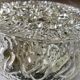 Vintage molded glass ceiling lamp