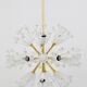 Brass blowball Sputnik chandeliers by Emil Stejnar, Rupert Nikoll, Austria, 1950s.