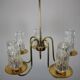 Mid-Century Brass Chandelier, 1970s, Czechoslovakia