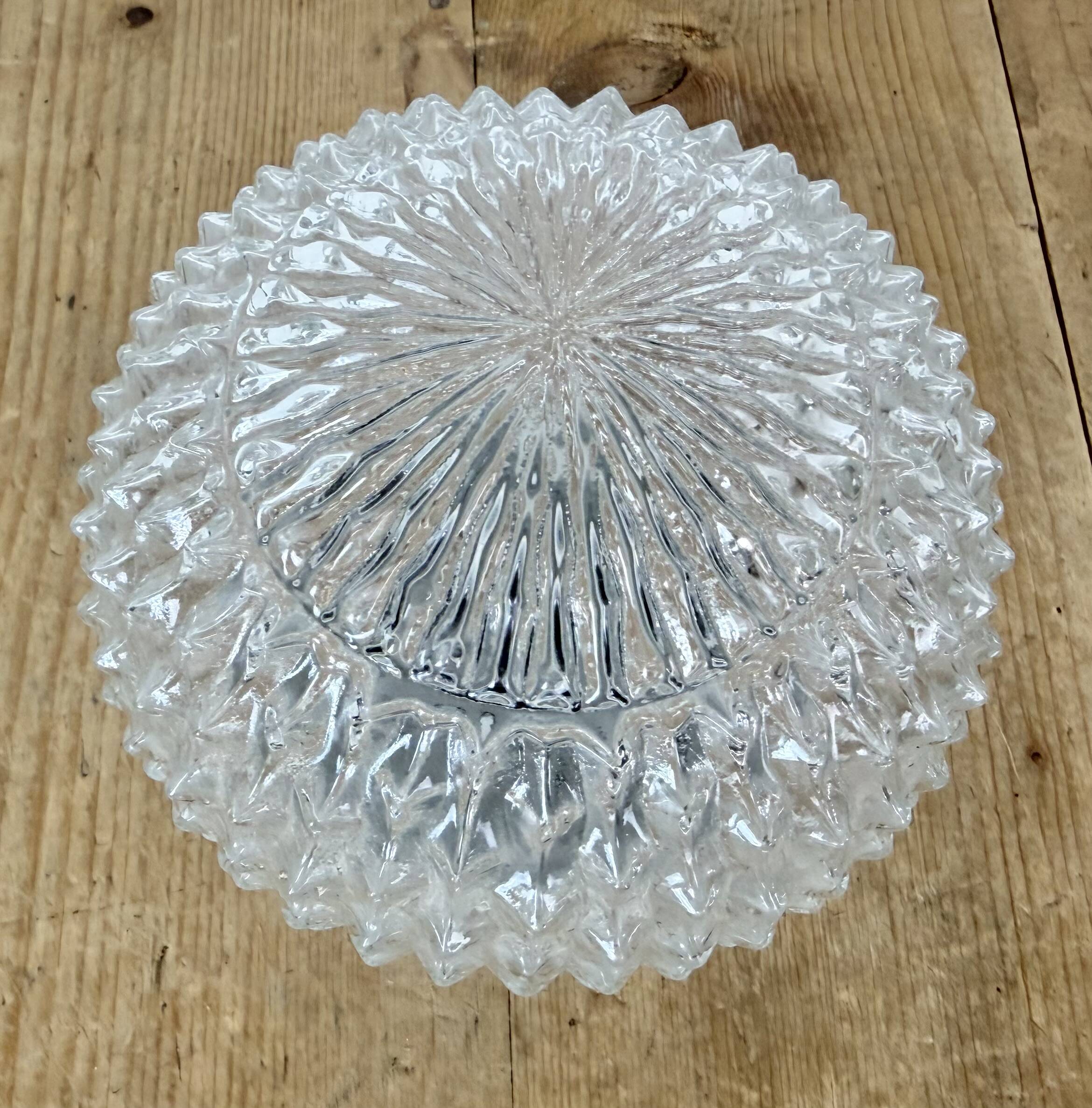 Vintage White Porcelain Ceiling Light, 1970s