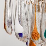 La Murrina glass chandelier, 1980s, Italy.