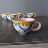Set of 5 small terracotta cups for schnapps