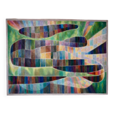 Large abstract painting Illumination by Daniel de Linière oil on canvas
