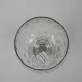 Crystal bowl with round lozenges
