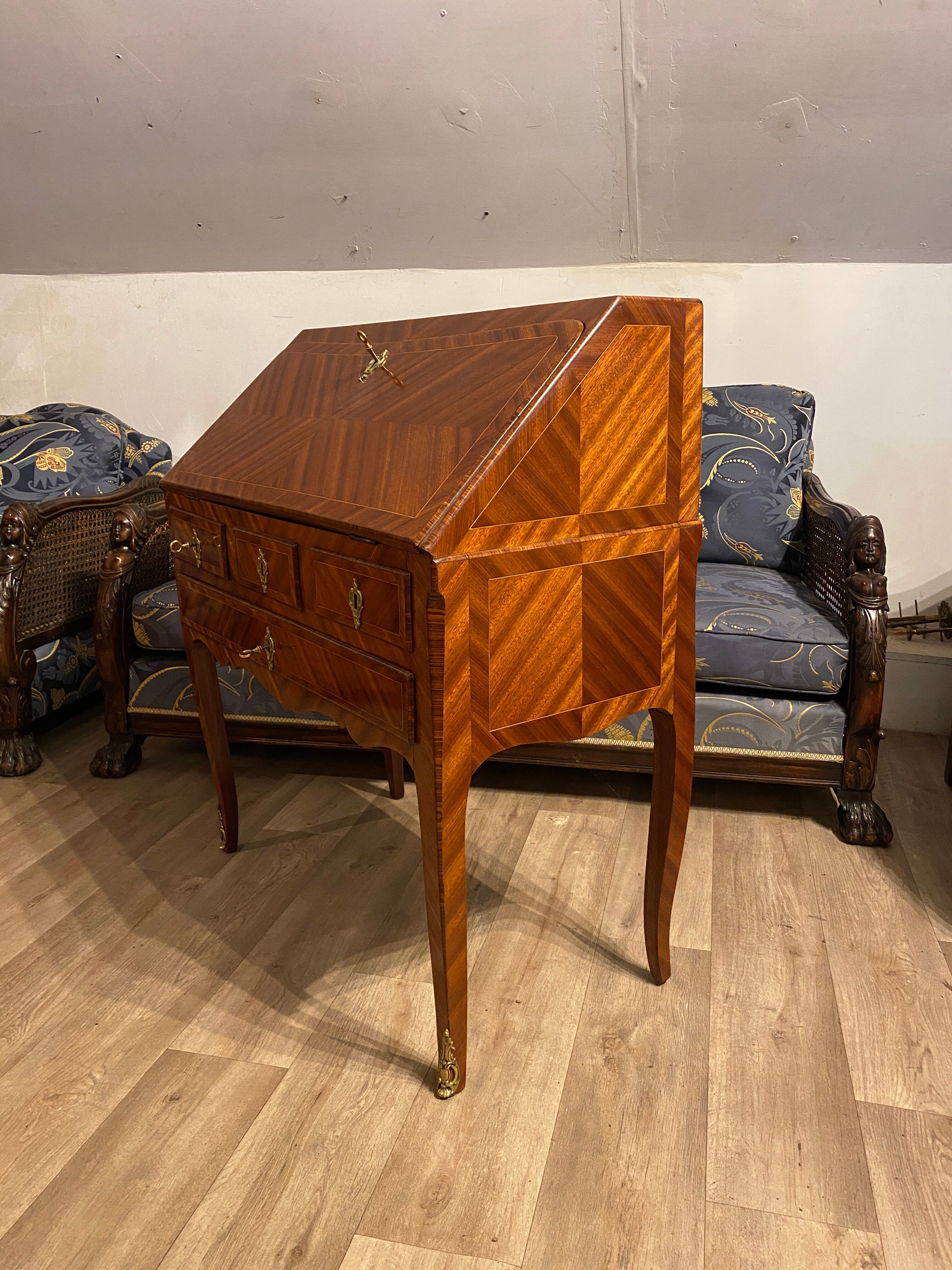 Slope desk marquetry XVIIIth
