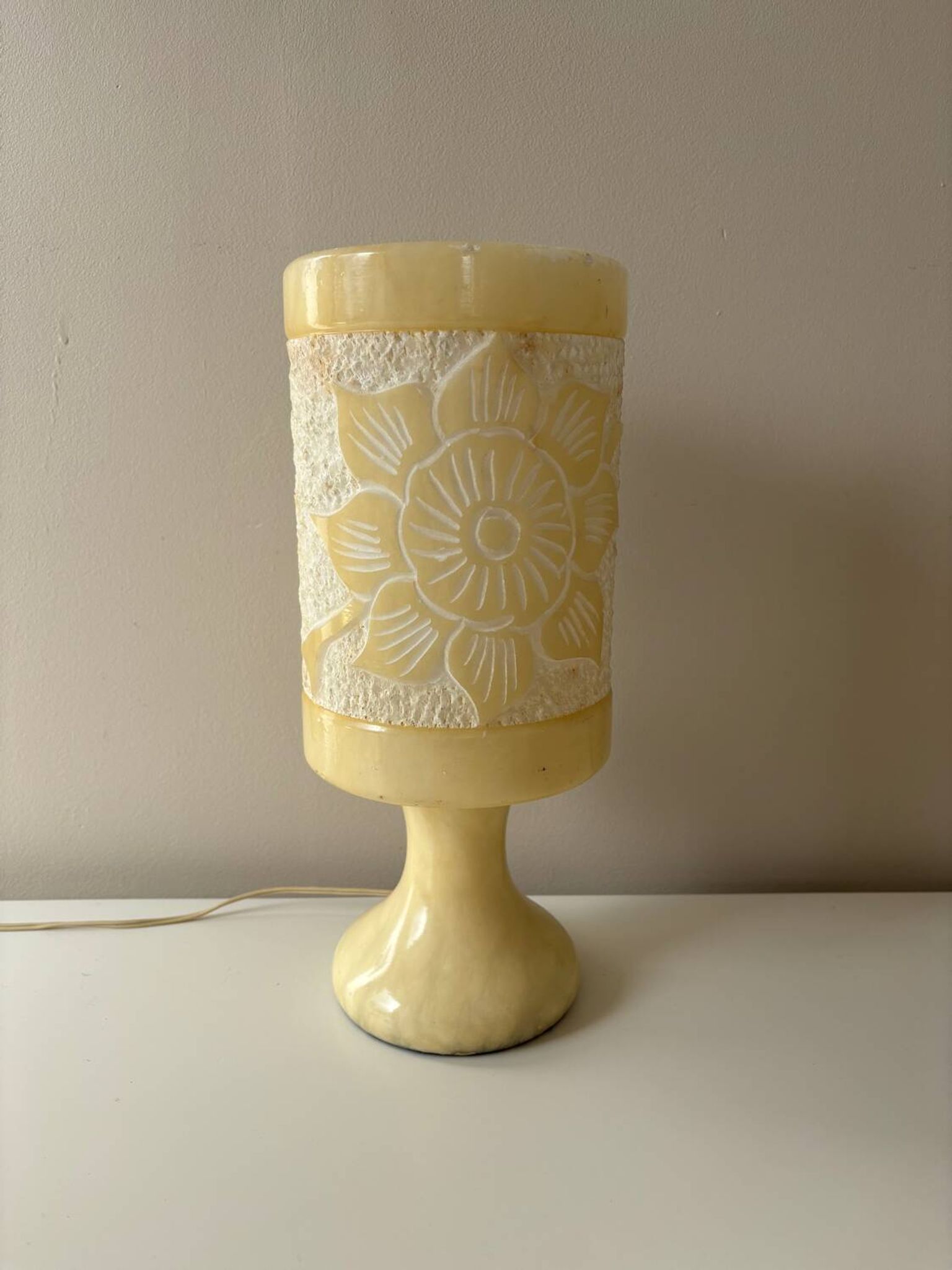 Lampe en albâtre