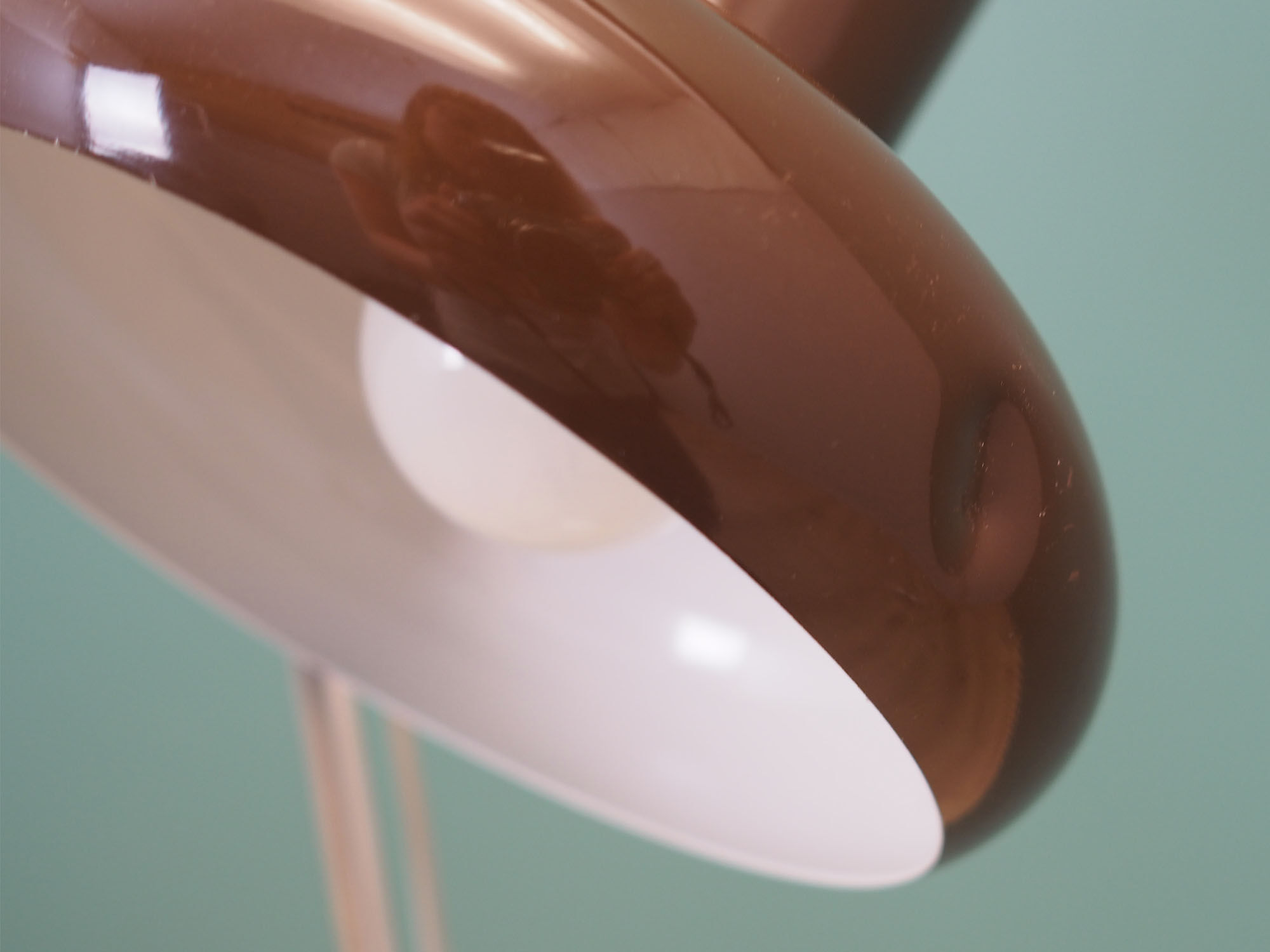 Lampadaire, design danois, années 60, fabriqué au Danemark