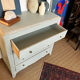 Vintage art deco wood chest of drawers