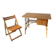 Bureau rotin Louis Sognot et sa chaise