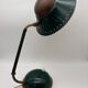 1960s cocotte desk lamp, green and brass, table lamp
