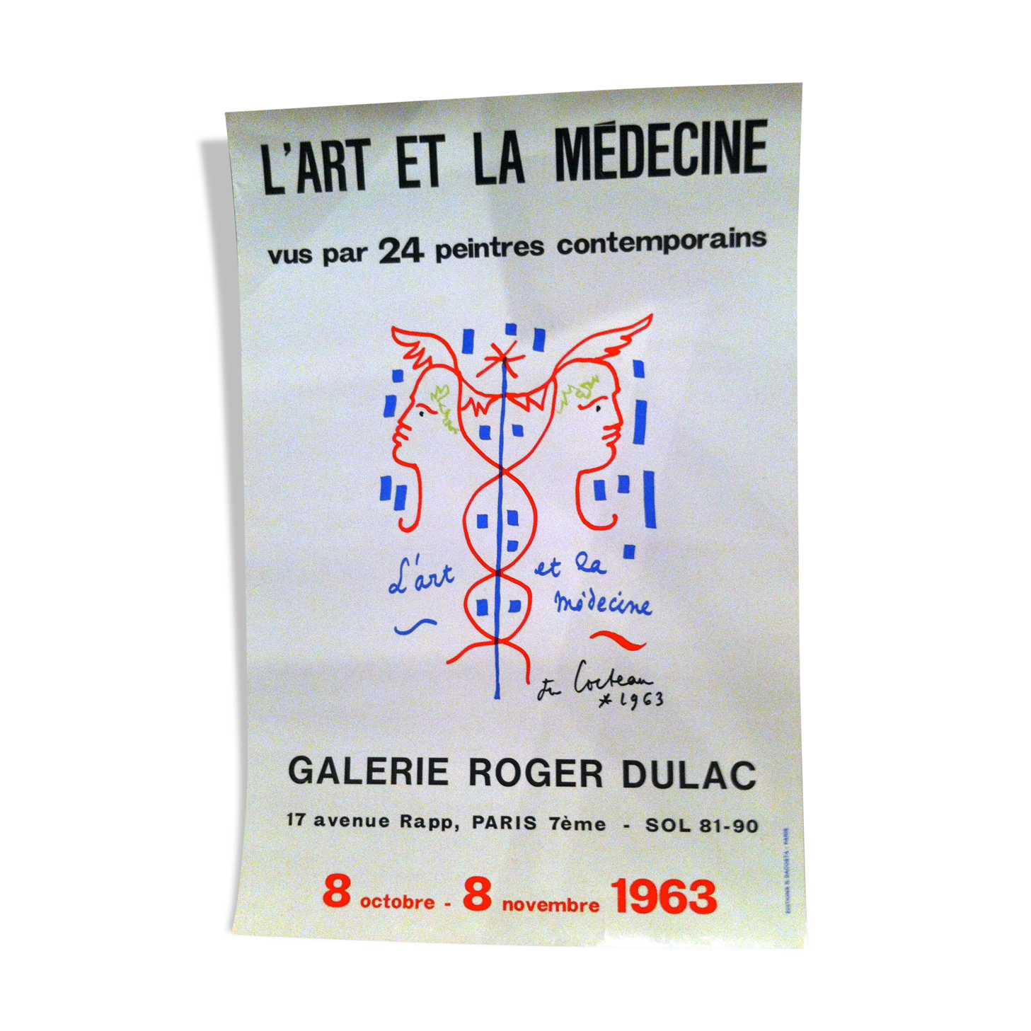 Show "art and medicine" Jean Cocteau 1963