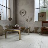 Table basse chrome laiton