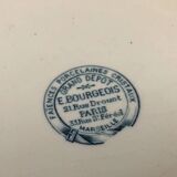 Old serving dish Terre de Fer Grand dépôt Emile Bourgeois Paris