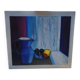 Tableau huile sur toile "Le Pichet Bleu" par Ravalia