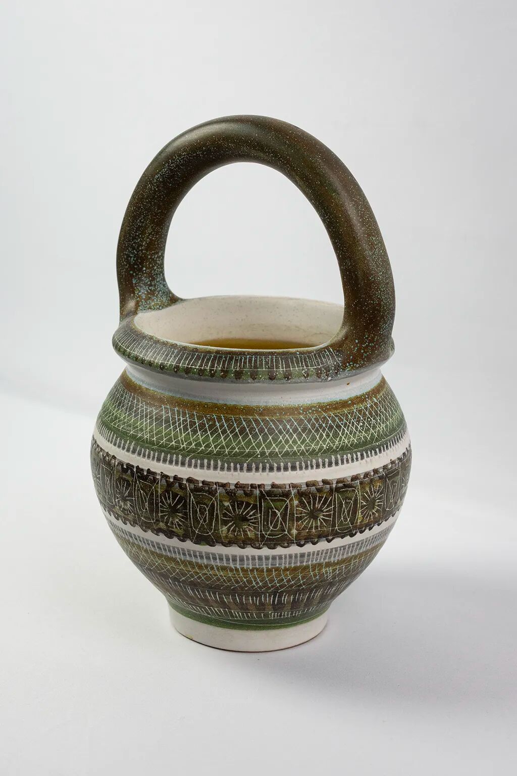 Handled ceramic vase glazed by Marcel Guillot – 1950s