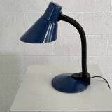 90s blue industrial desk lamp