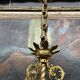 Large 155 cm crystal chandelier in Rococo style with 8 light arms.
