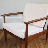 Vintage Scandinavian teak armchair, 1960