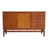 Teak and brass drawer buffet by La Permanente Mobili Cantù