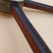 Lustre 5 branches teck et laiton design scandinave